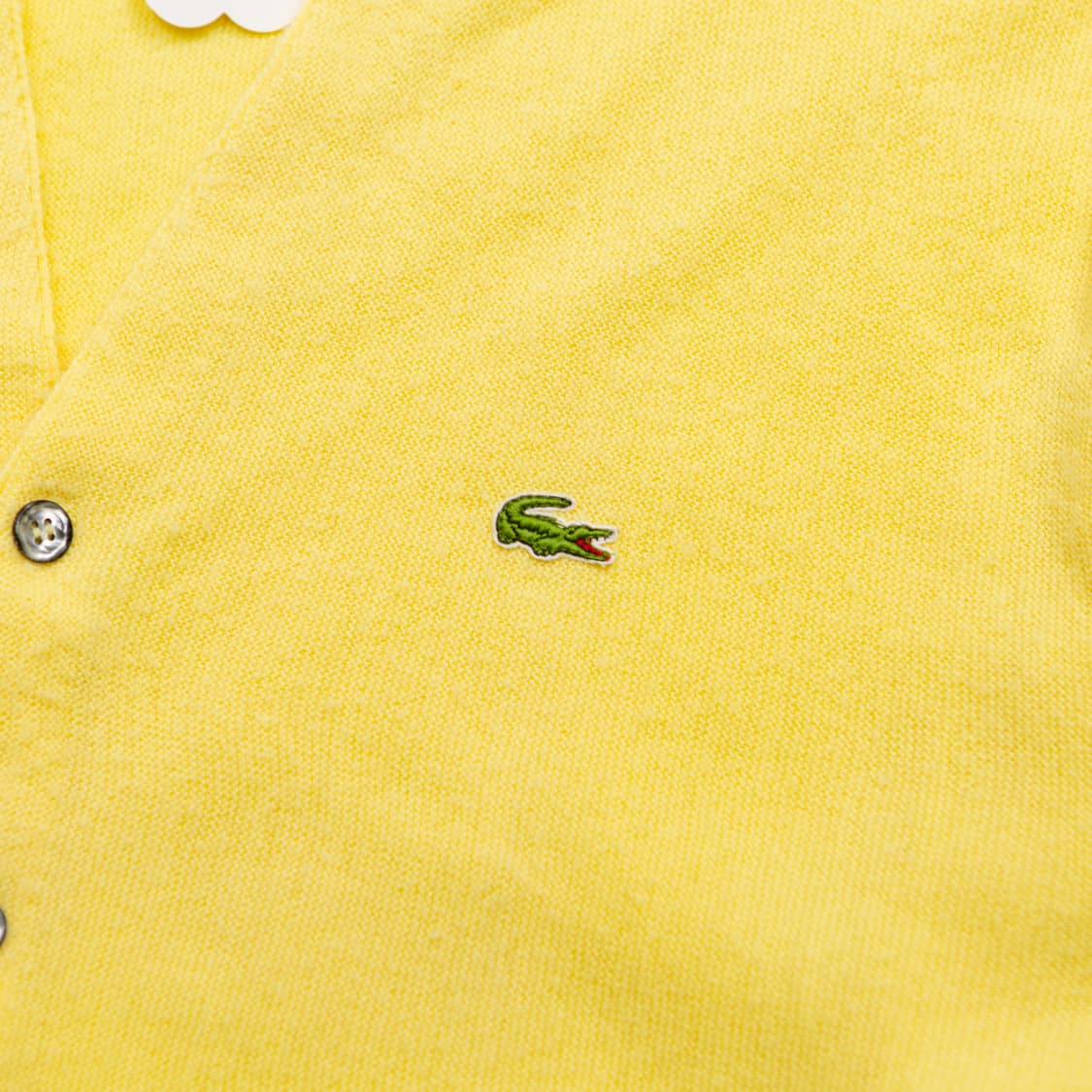 80s IZOD 라코스테 아크릴 가디건 옐로우 상품이미지3