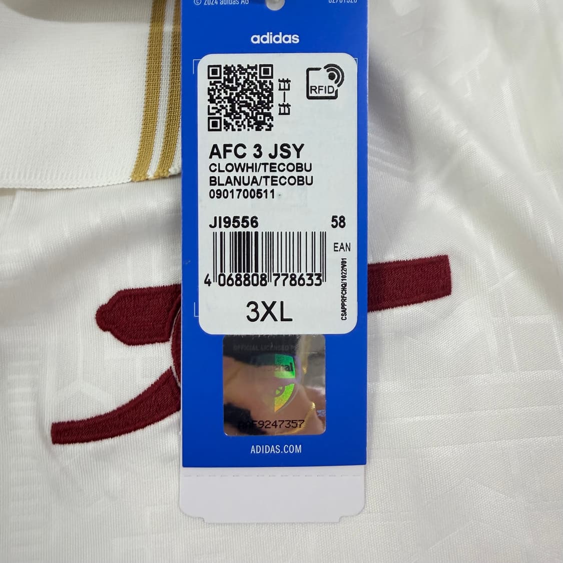 25-26 아스날 써드 라이스 유니폼 상품이미지6