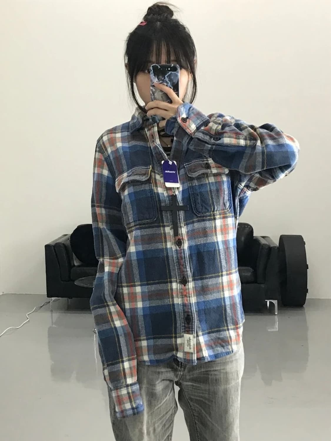 아베크롬비 체크 셔츠 상품이미지1