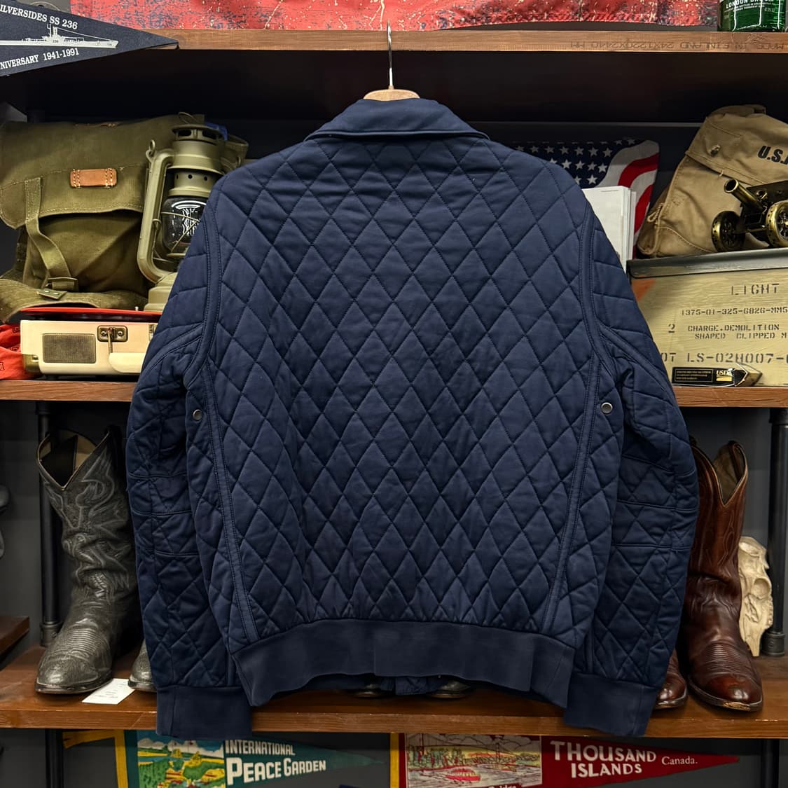 폴로 랄프로렌 신형 모델 투 웨이 집업 다이아몬드 퀼팅 봄버 자켓 퀄팅 상품이미지2