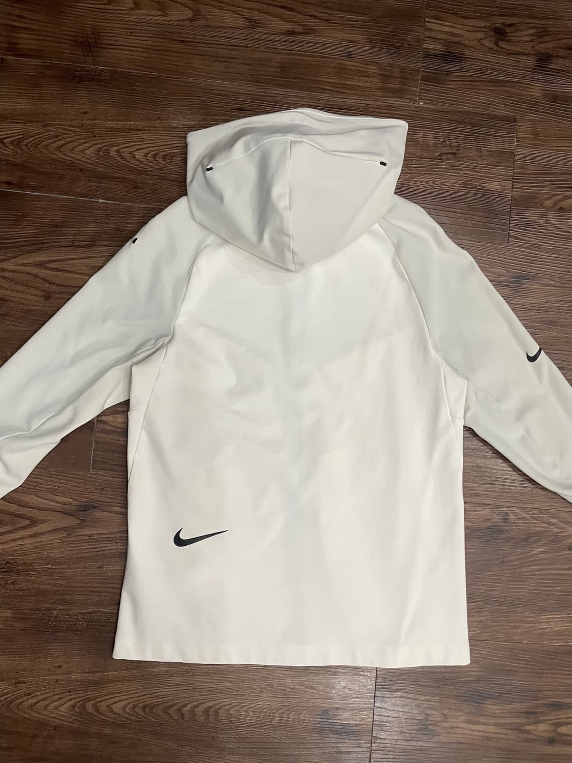 나이키 테크팩 니트 풀집 후디 윈드러너 후드집업 화이트 상품이미지8