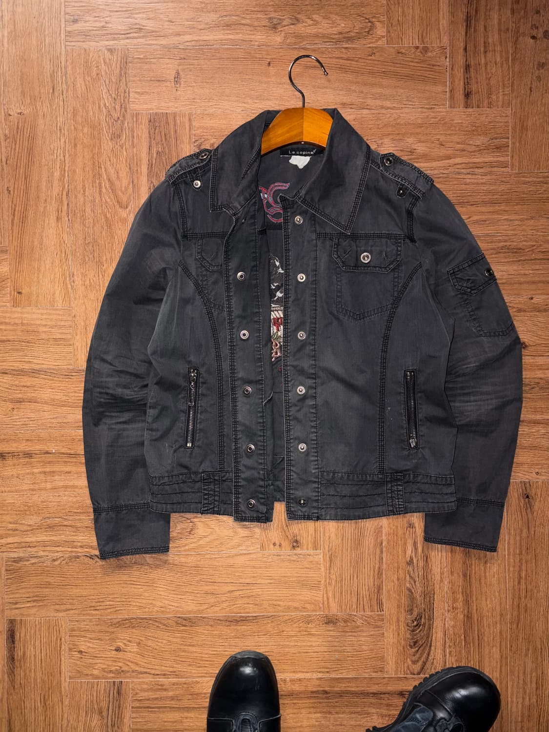 빈티지 자수 스냅 셔츠 상품이미지5