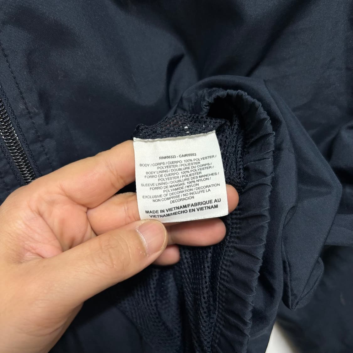 나이키 네이비 스우시 바람막이 상품이미지4