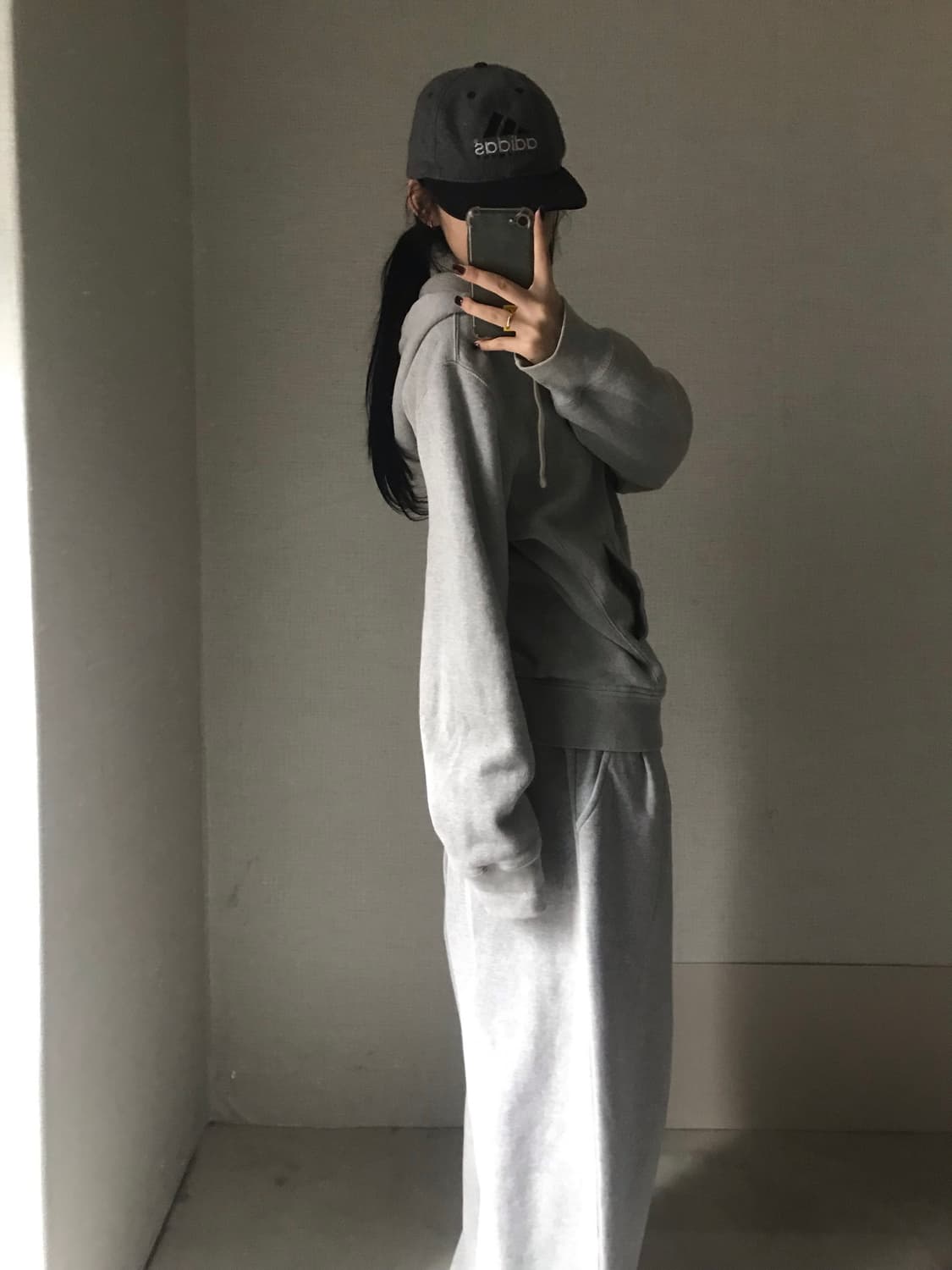 폴로 그레이 투웨이 스웻 후드집업 상품이미지4