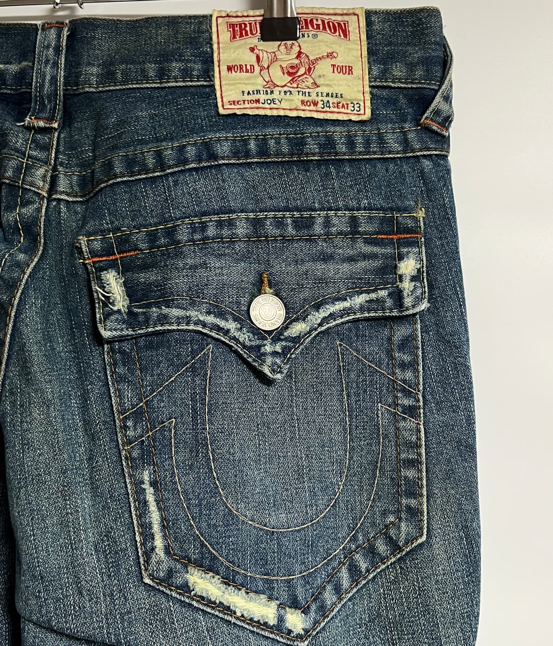 트루릴리젼 와이드 부츠컷 플레어진 데님팬츠 청바지 34 상품이미지7