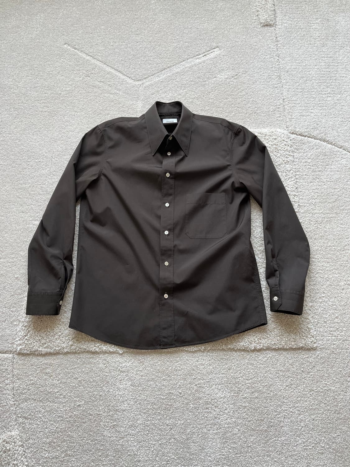 르메르 레귤러 코튼 셔츠 브라운 (103-105) 상품이미지2