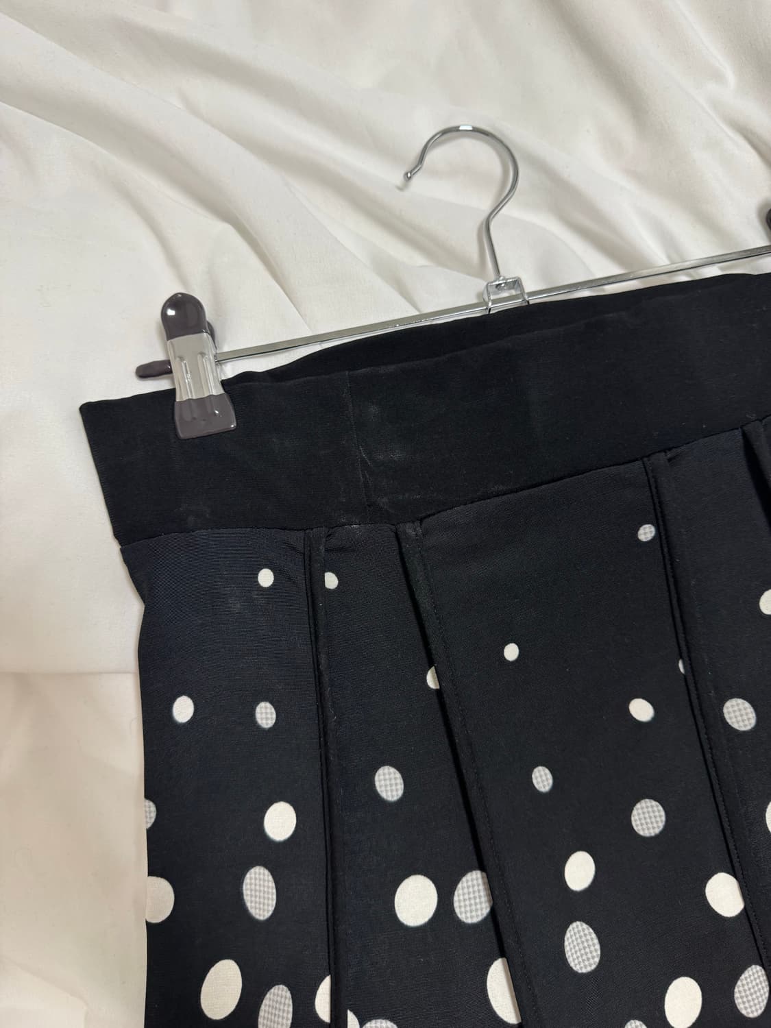 Dot pattern pleats skirt 상품이미지5