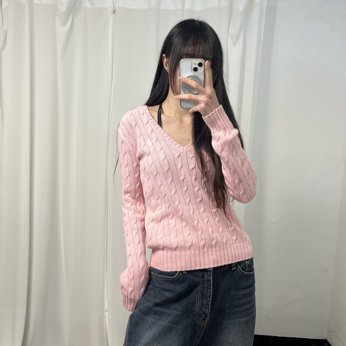 Polo Ralph Lauren Pink Cable Knit 상품이미지1