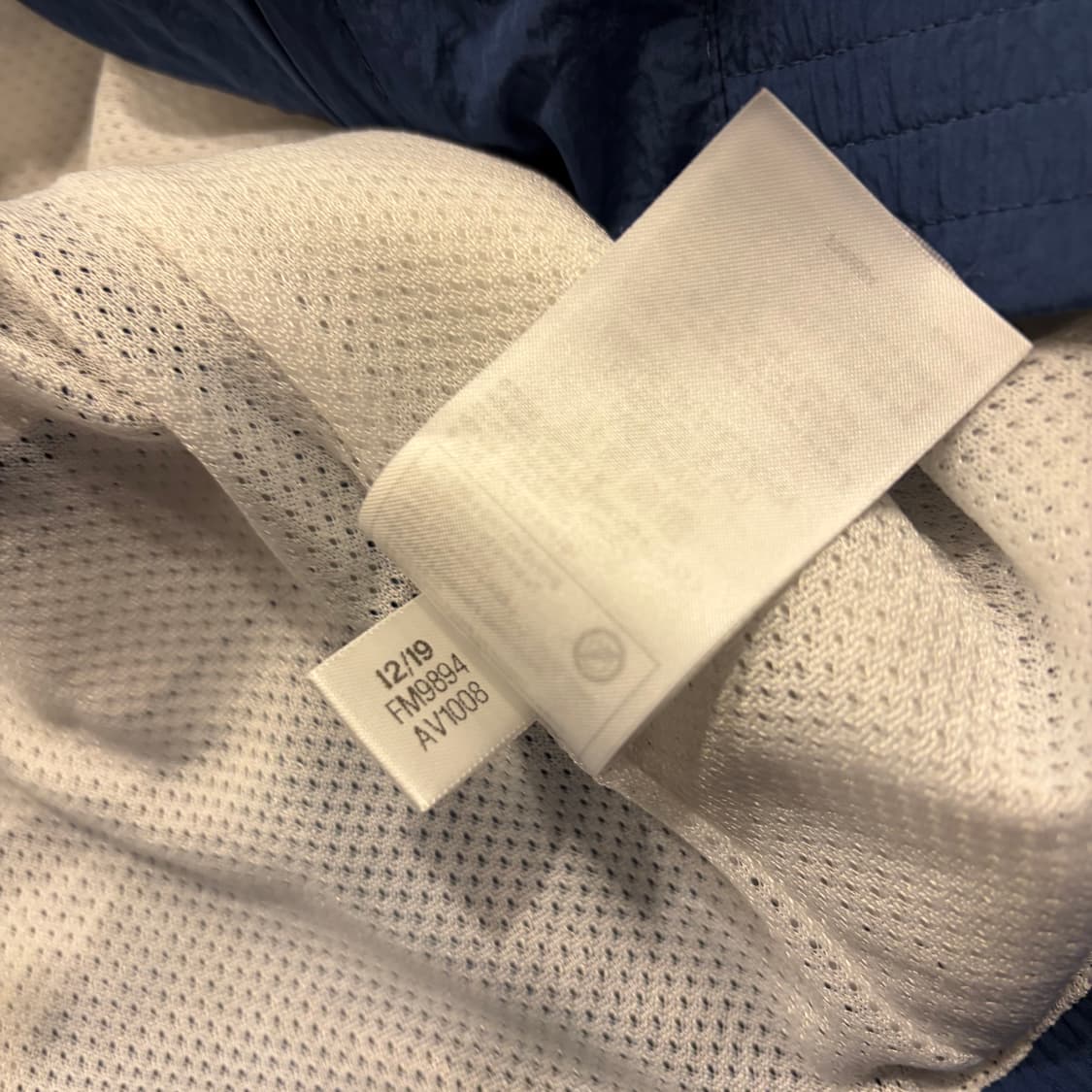 [M] 아디다스 네이비 빅트레포일 바람막이 D161 상품이미지8