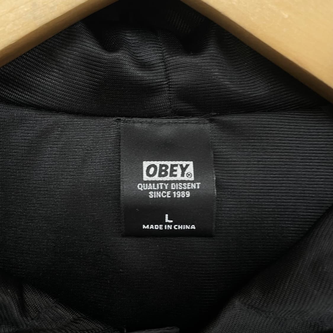 오베이 스펠로고 후드 나일론 자켓 상품이미지5