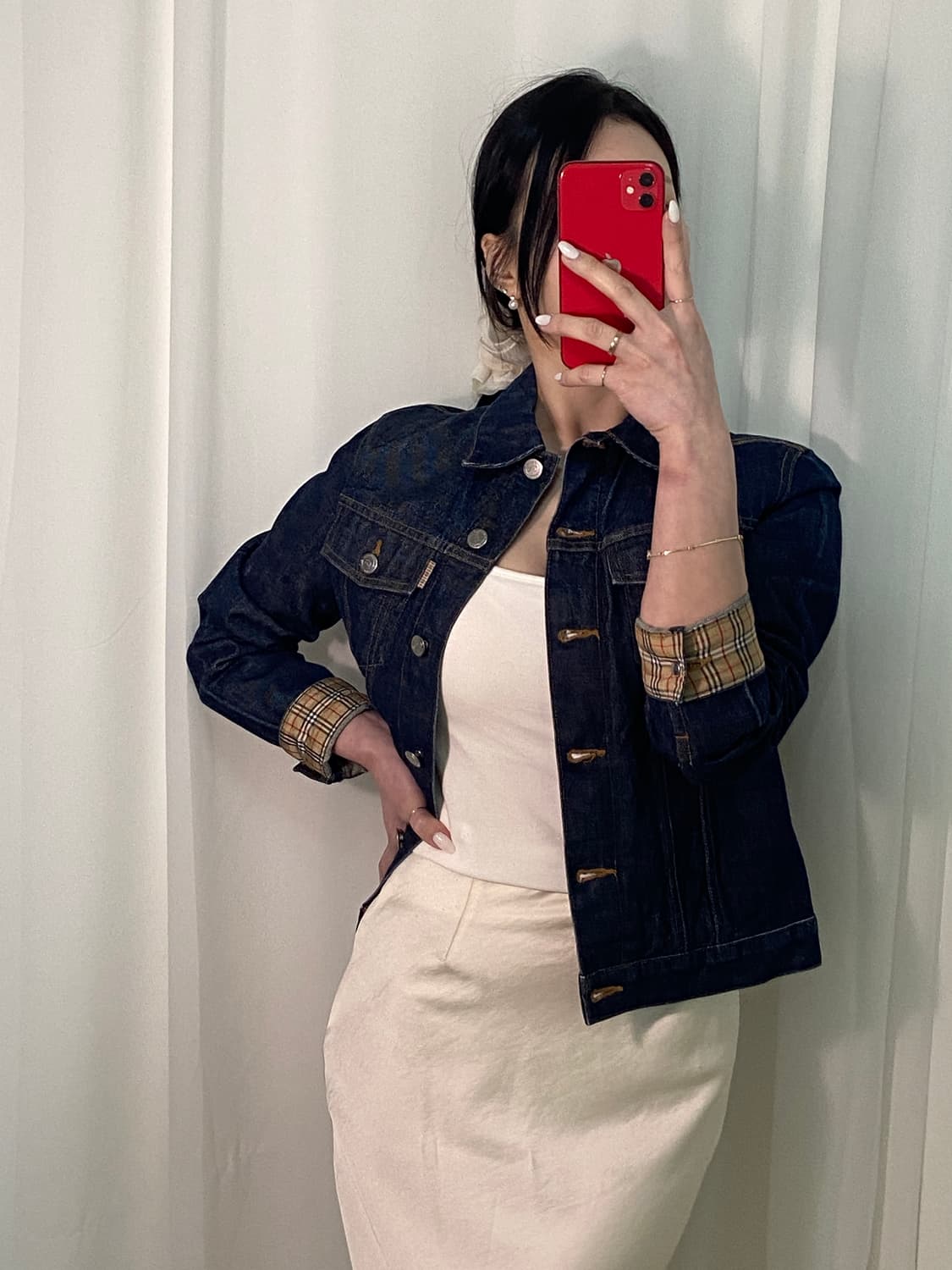 버버리 소매노바 은장 청자켓 상품이미지1