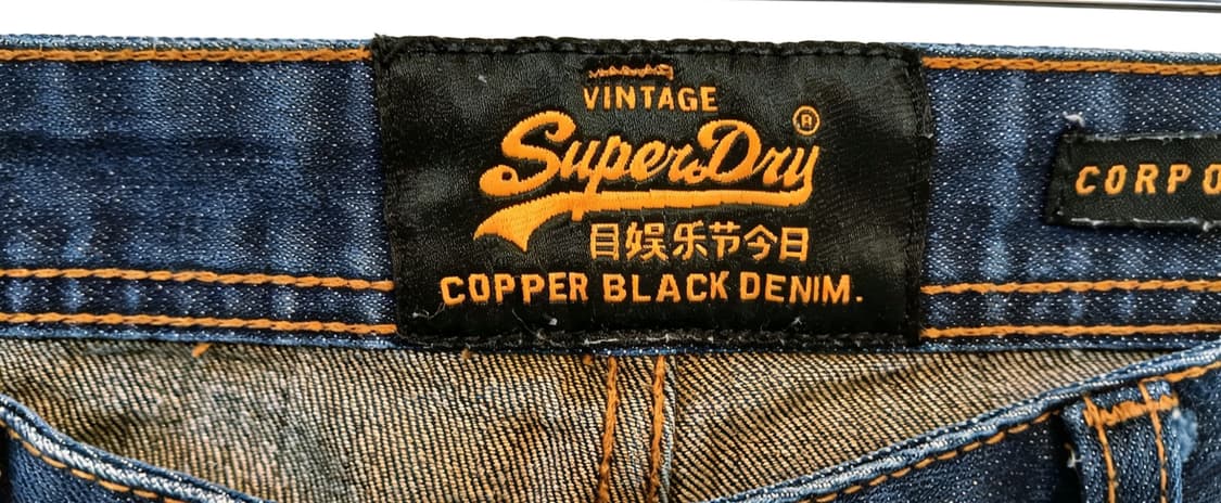 Superdry  인디고 슬림 스트레이트 빅사이즈 데님팬츠 상품이미지6