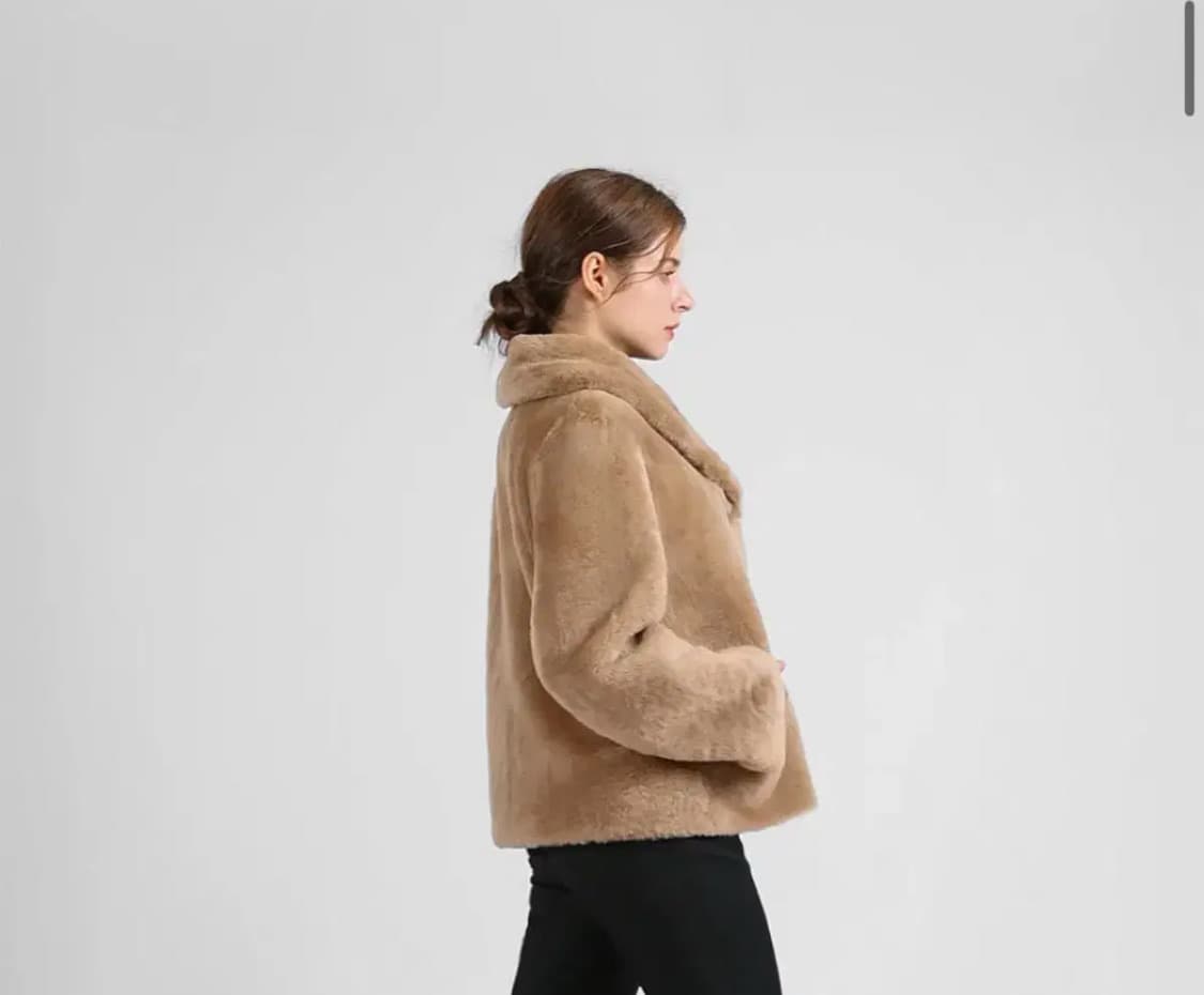 아크비 스페인 콜데로 밍크 실버 공예 무스탕 퍼자켓(38사이즈, 미사용) 상품이미지4