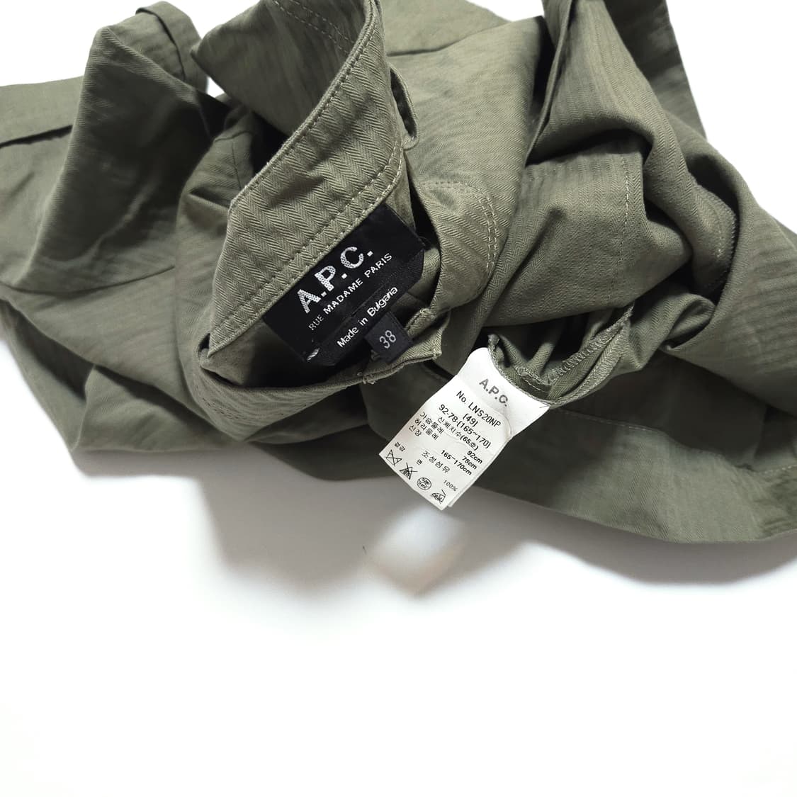 아페쎄 A.P.C. 포켓 디테일 원피스 카키 상품이미지5