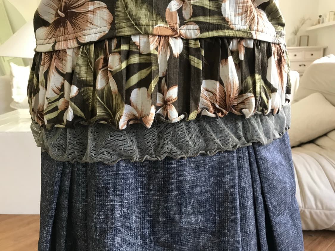 vintage pattern top 상품이미지4