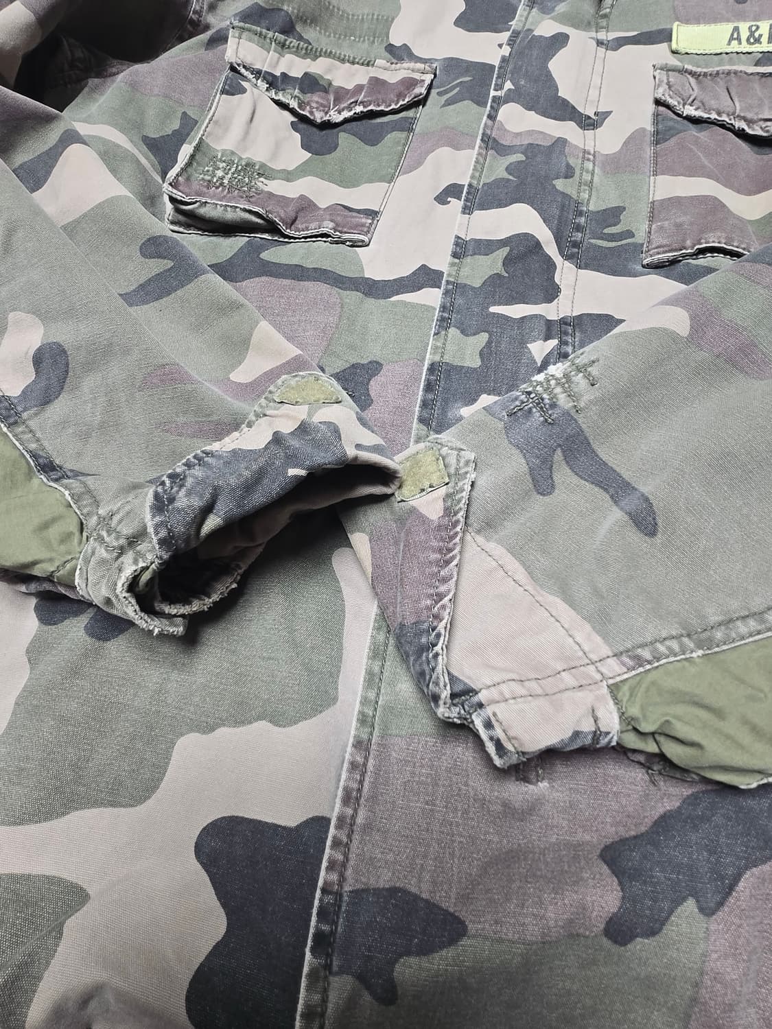 [판매] 아베크롬비 & 피치(A&F) 빈티지 M-65 카모 필드 자켓 상품이미지4