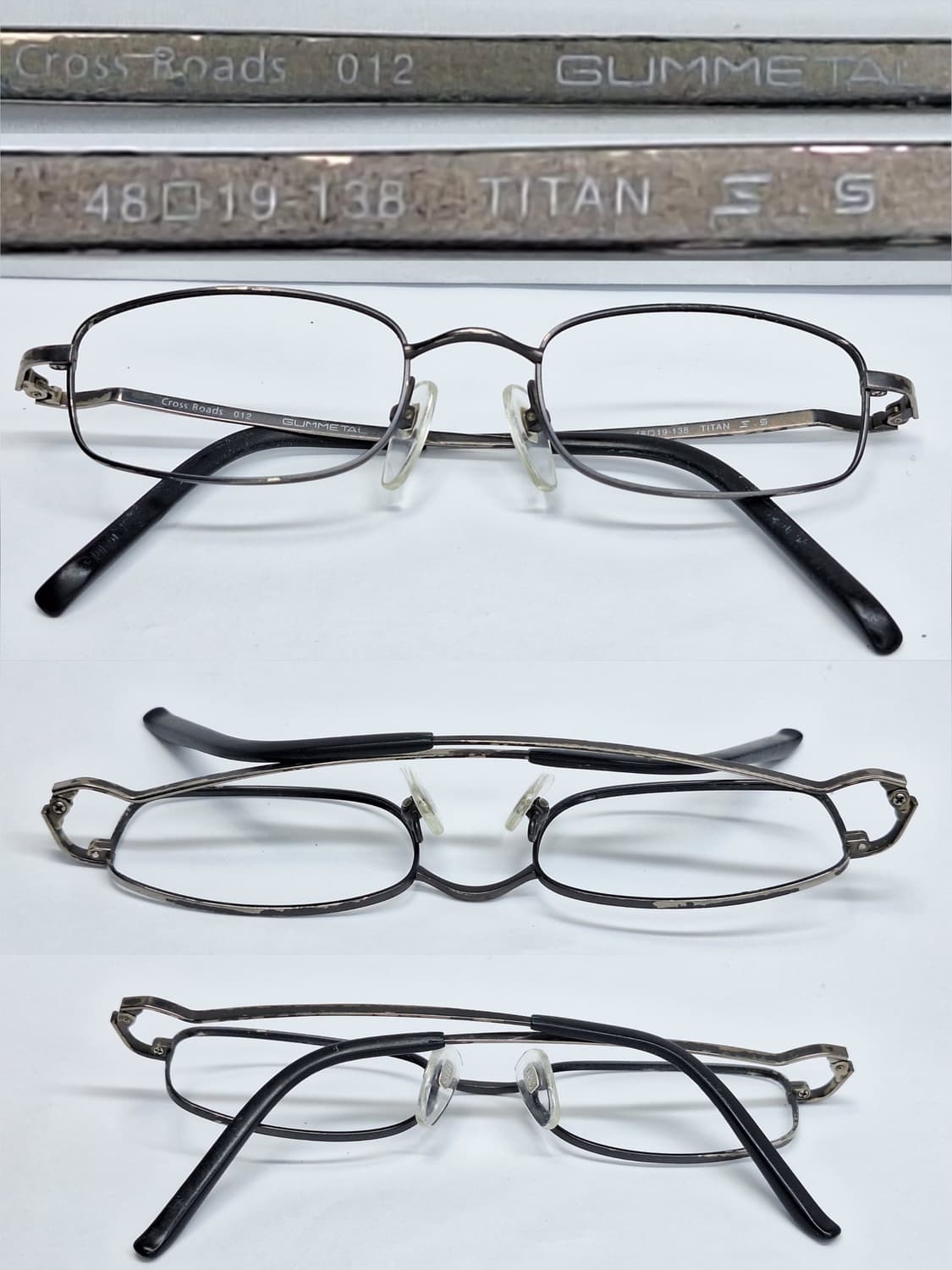 Cross Roads 012 고무메탈 GUMMETAL 일본 수입 안경테 상품이미지8