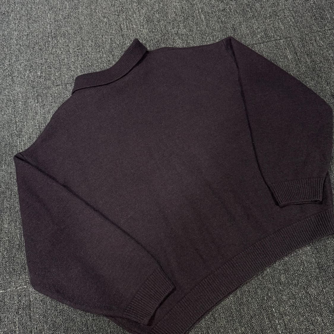 Coor 22년 탑필 카라 퍼플 가디건 상품이미지6