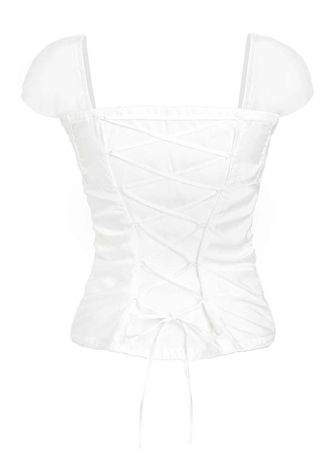 포어링 유어 셔링 블라우스 화이트 your shirring blouse 상품이미지3