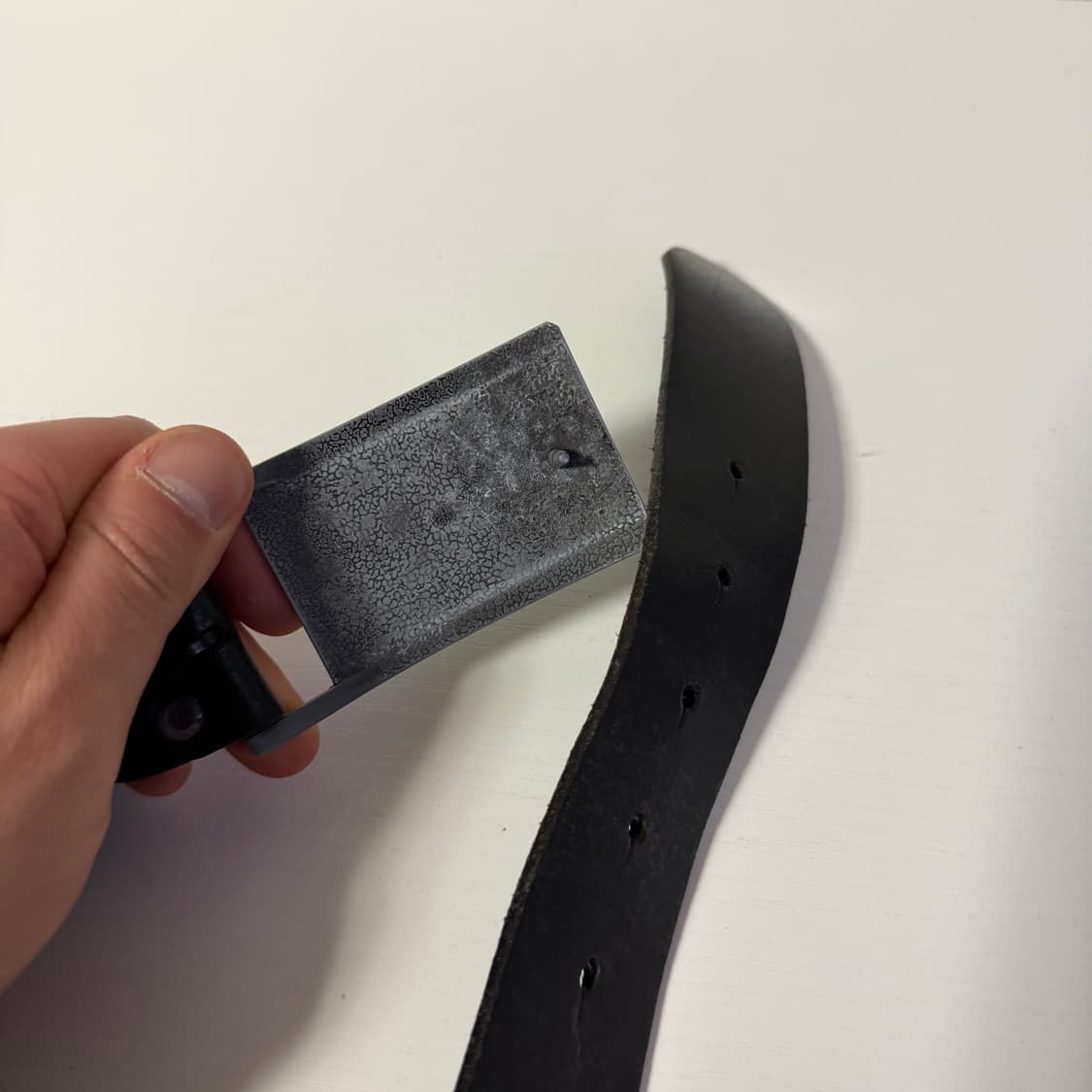 리바이스 빈티지 실버 버클 가죽 벨트 상품이미지4