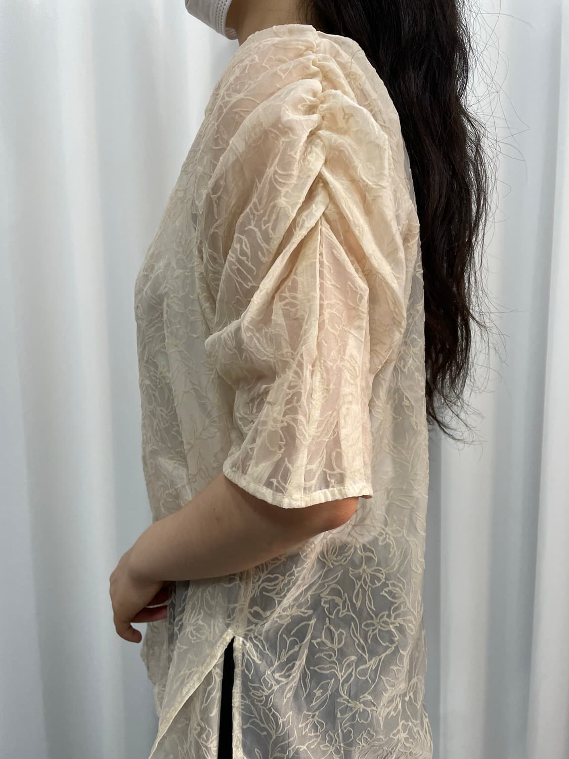 seethrough blouse 상품이미지4