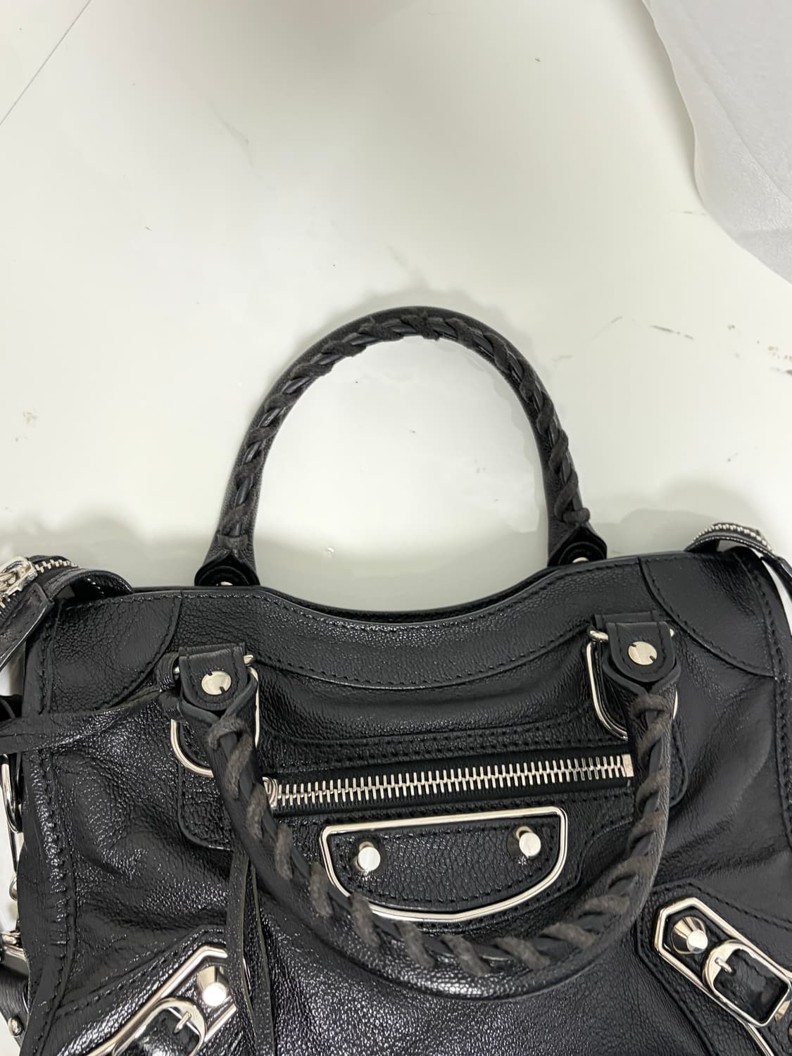 (정품) 발렌시아가 모터백 미니 블랙 상품이미지5