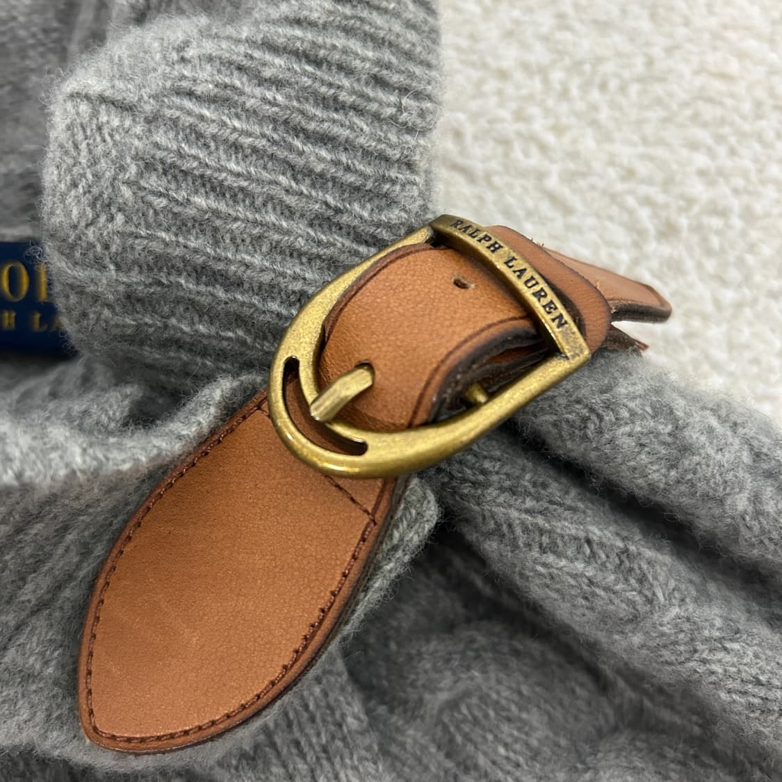 폴로 랄프로렌 꽈배기 니트 숄 케이프 가디건 상품이미지4