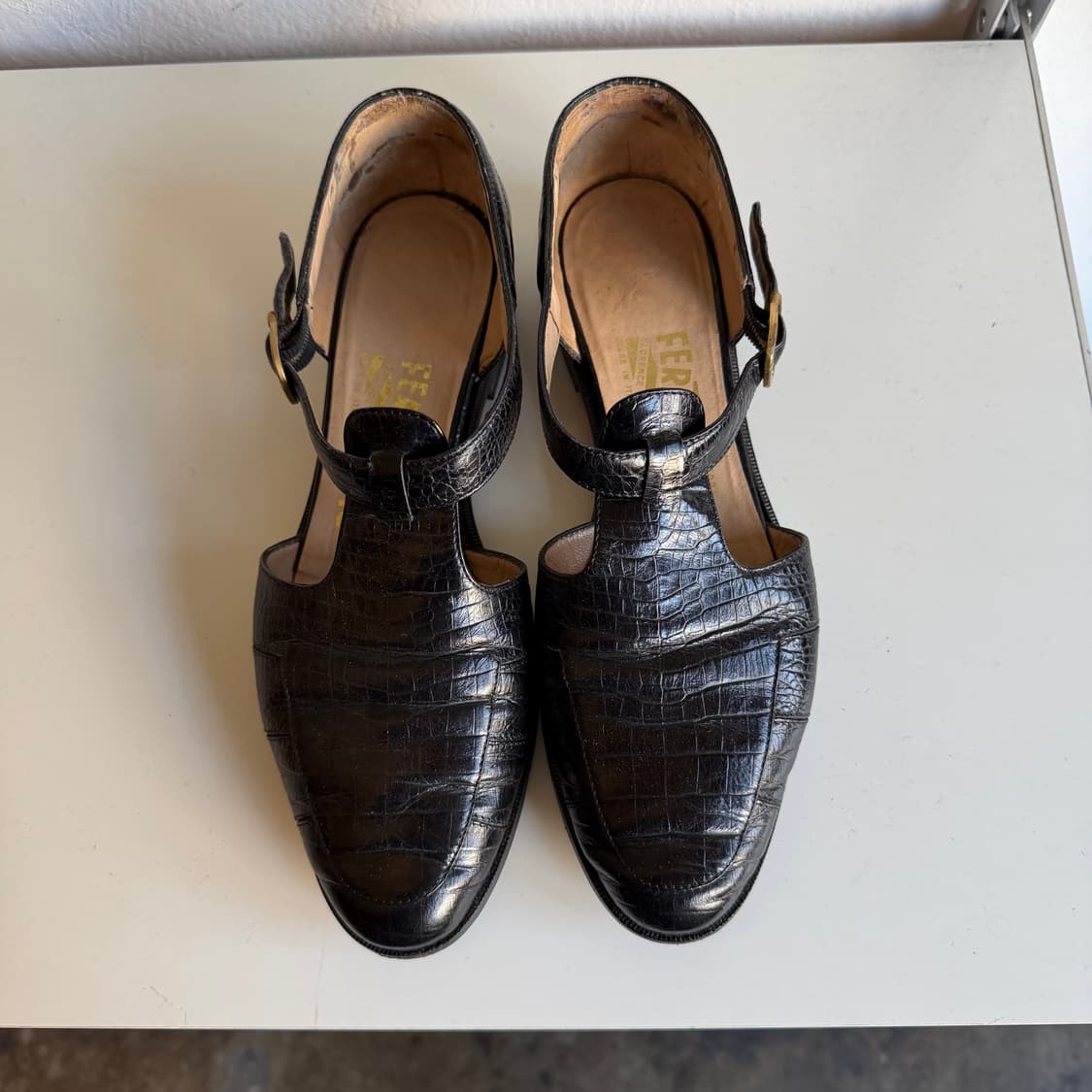 페레가모 블랙 레더 로퍼 상품이미지2