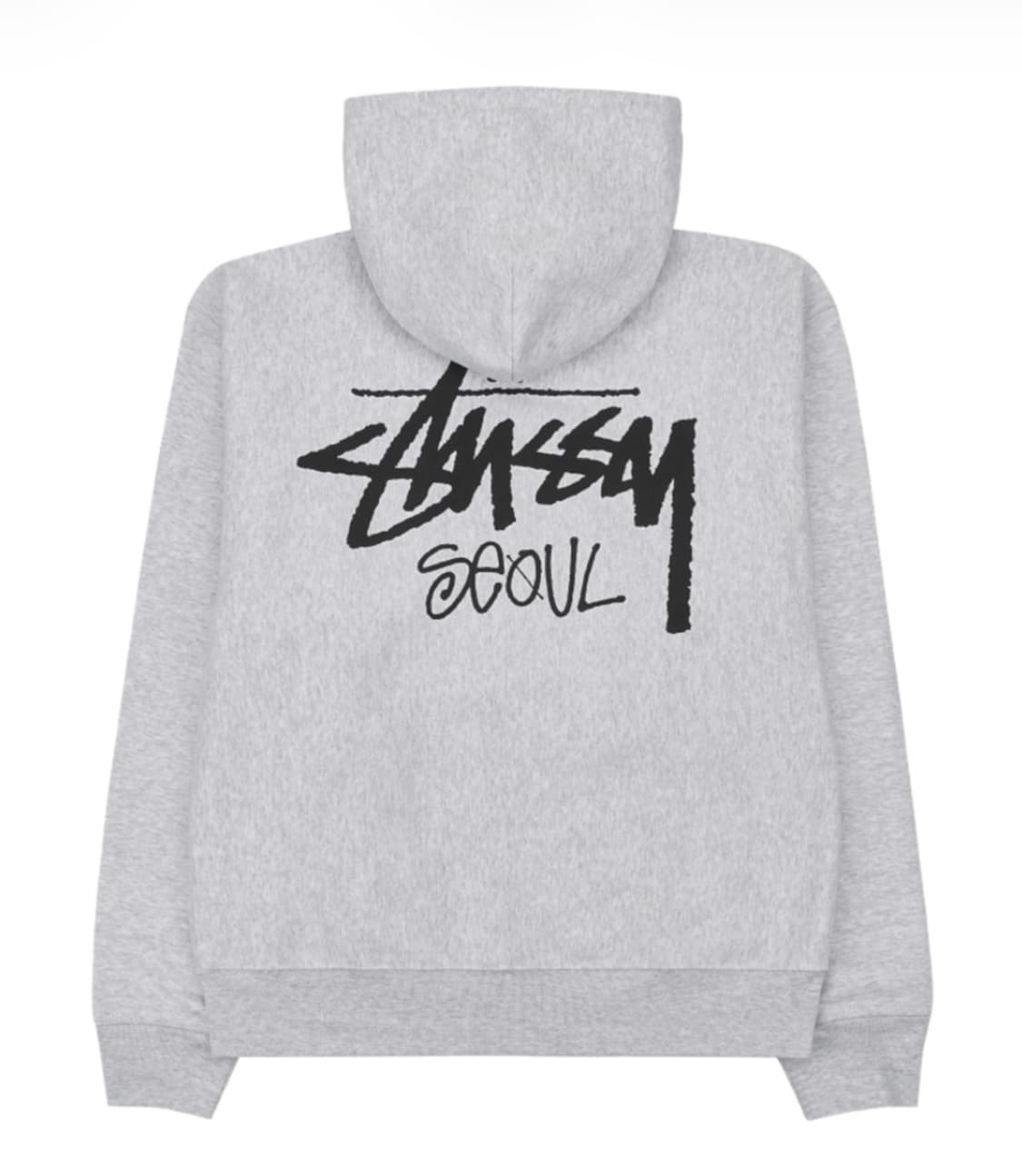 L 스투시 스탁 서울 후드 집업 애쉬 헤더 상품이미지1