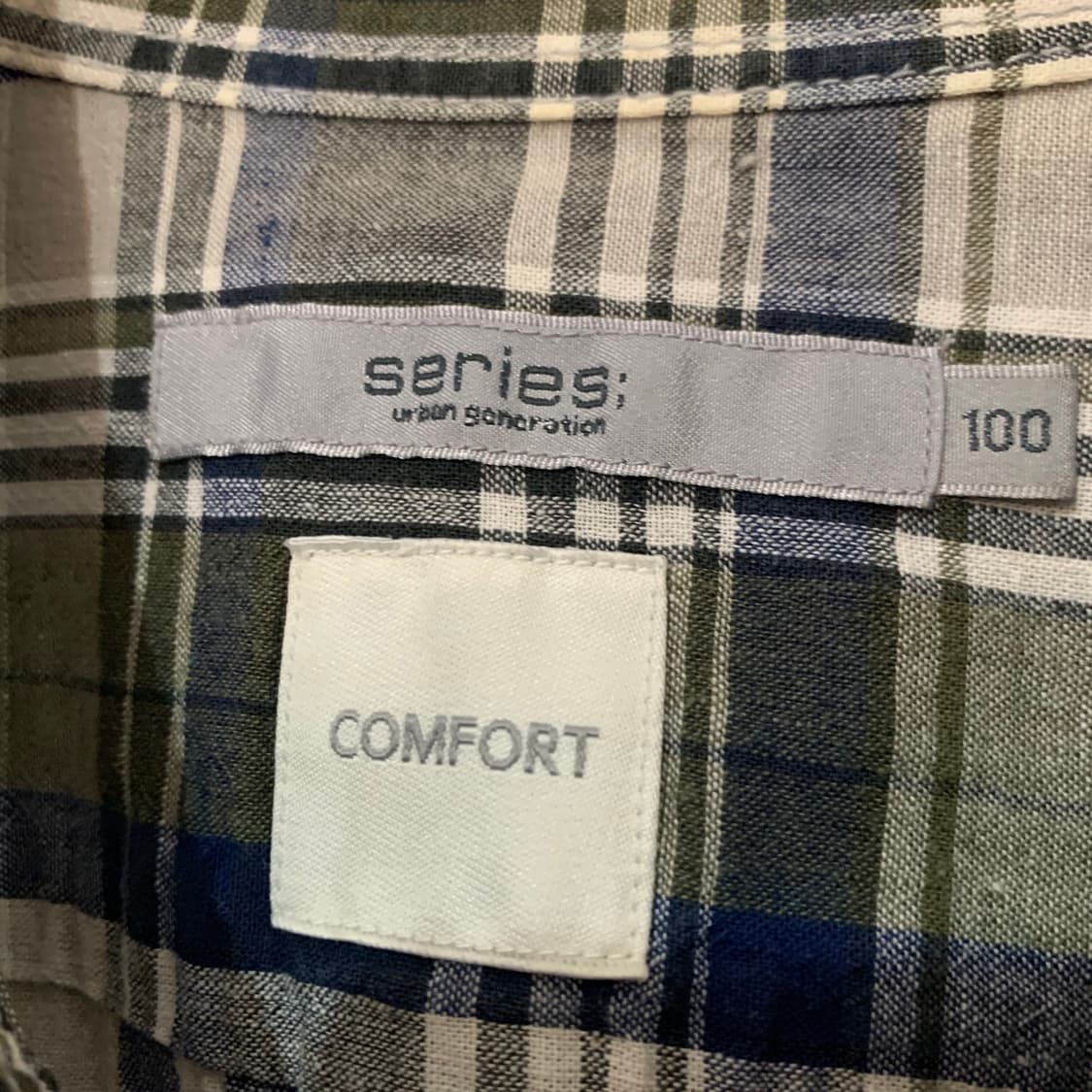 L 시리즈 컴포트 린넨 혼방 체크 셔츠 남방 상품이미지5