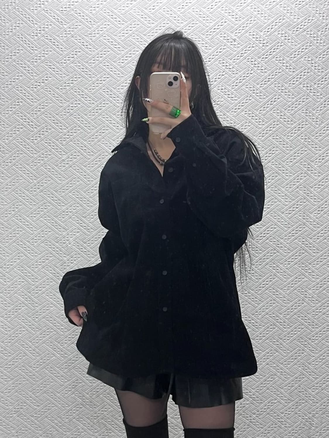 무신사스탠다드 모던 시크 캐주얼 헤비코튼 코듀로이 셔츠 L C08694 상품이미지1