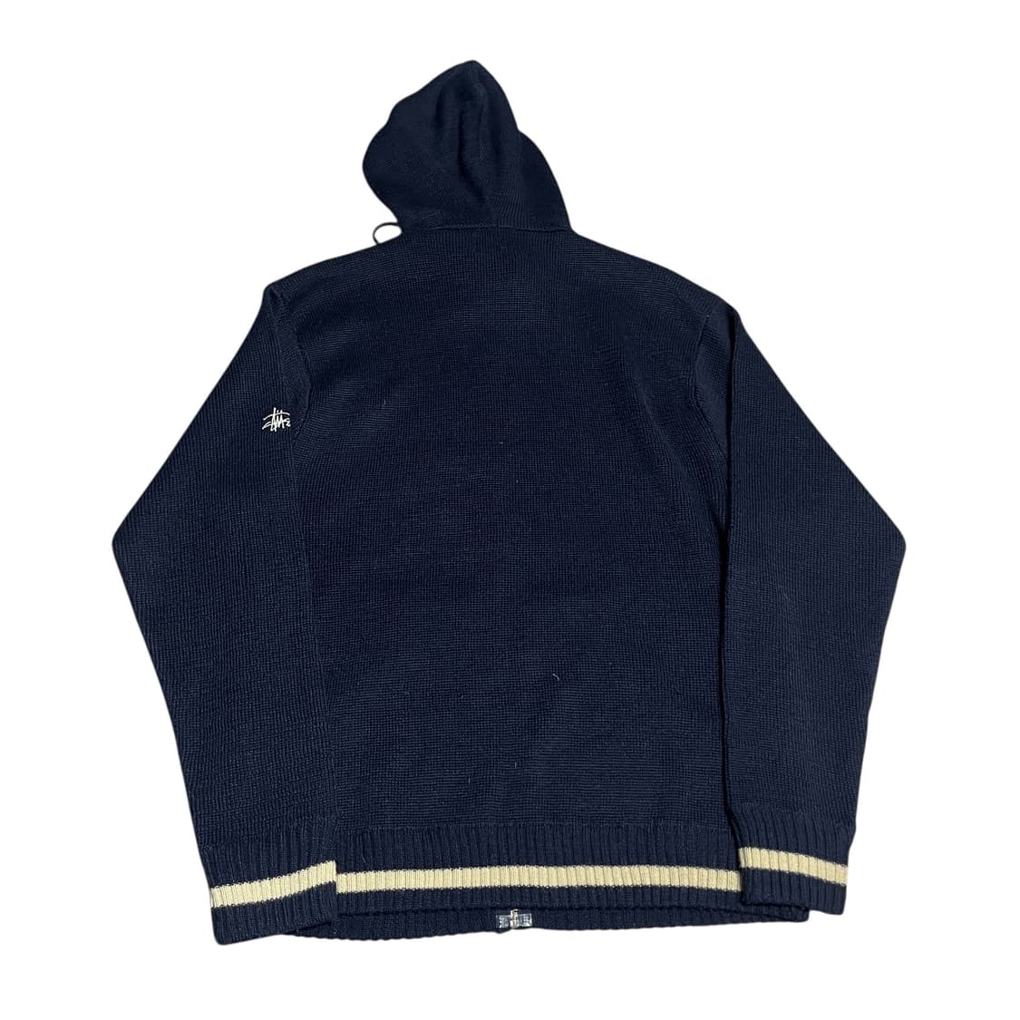90's - 00's 스투시 네이비 니트 후드 집업  상품이미지2