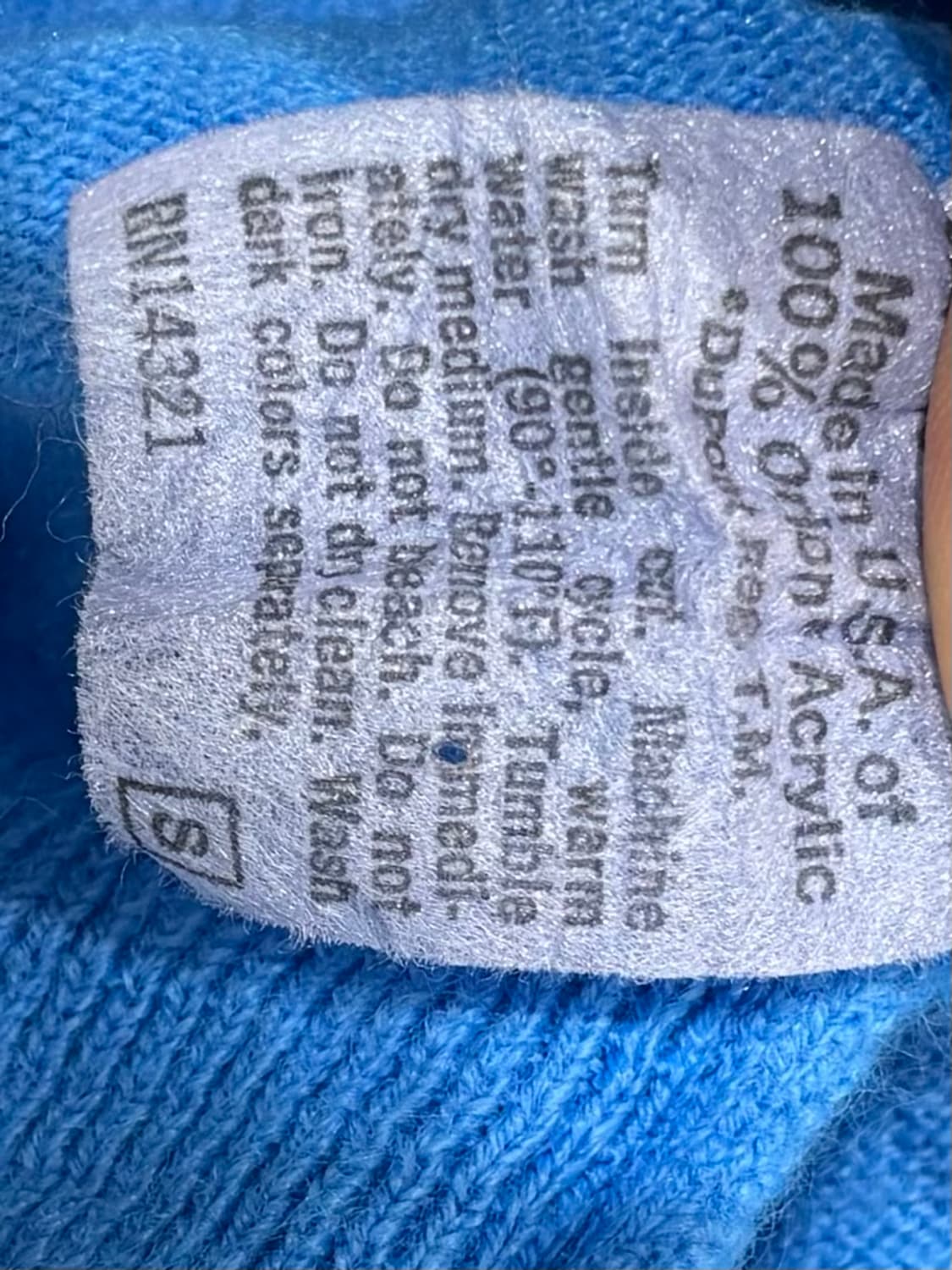 크리스찬 디올 90‘s USA 베이비블루 브이넥 니트 상품이미지7