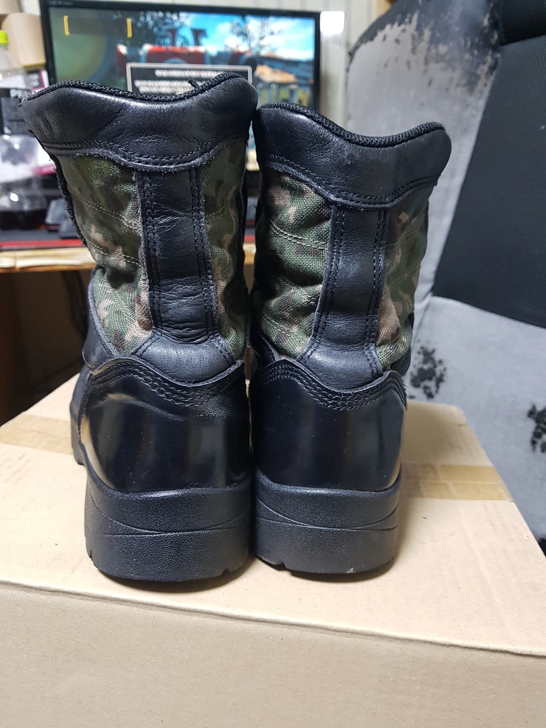 트렉스타 검정색 등산 전투화 워킹화 군화 255M 판매 상품이미지3