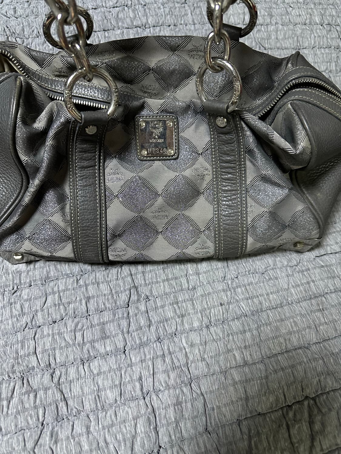 MCM 은장 체인 숄더백 토트백 상품이미지2