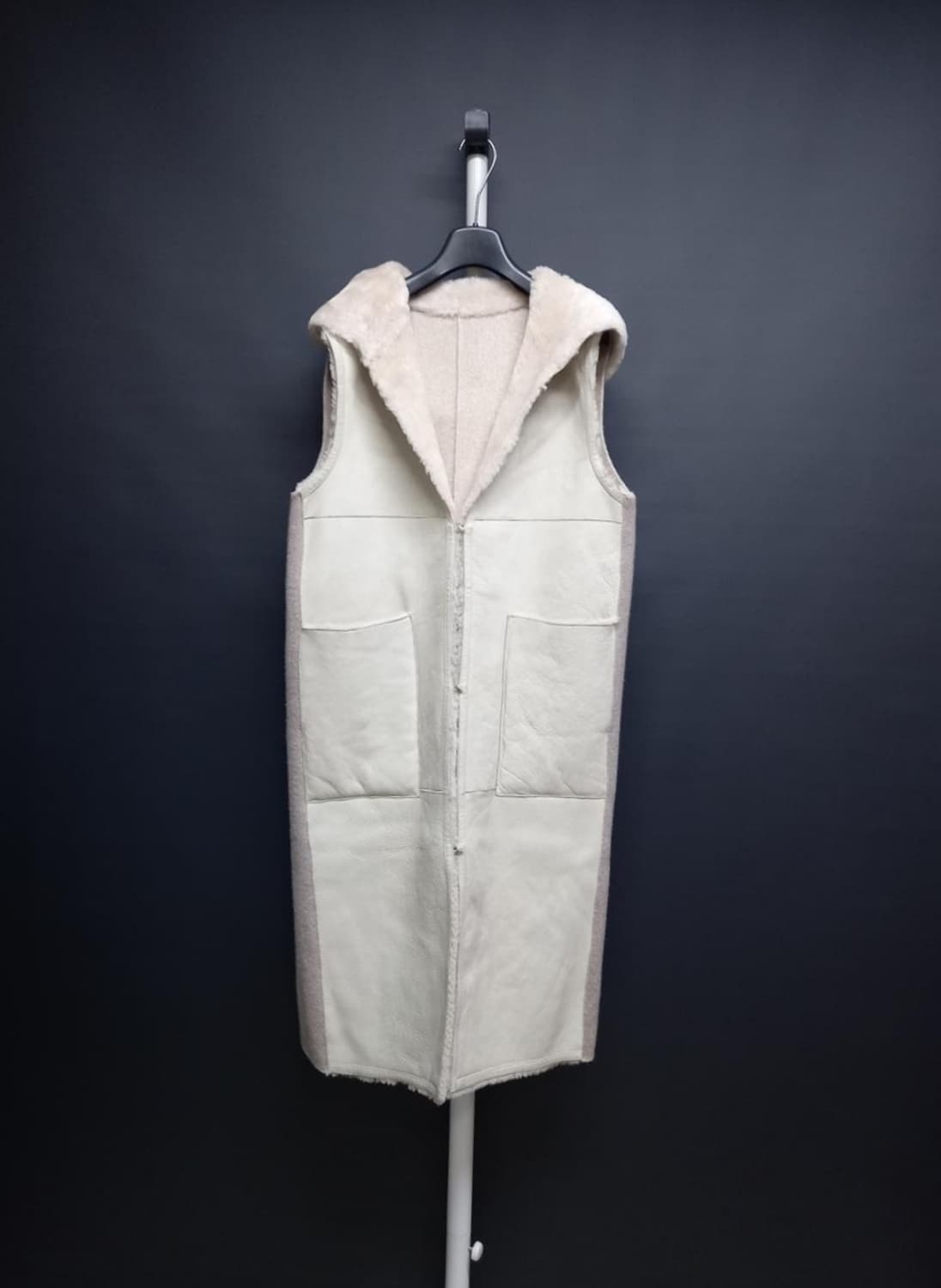 SO WOOL 쏘울 리버시블 리얼 램스킨 양모 맥시 베스트 상품이미지3