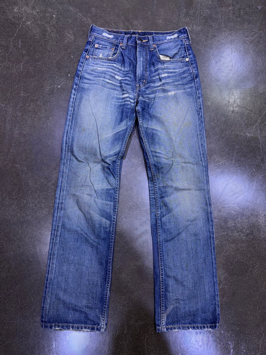 리바이스 524 스트레이트핏 00's 빈티지 워싱 데님팬츠 30 상품이미지1