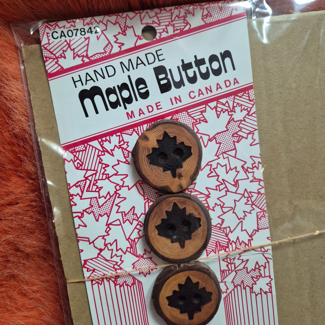 COWICHAN 메이플 우드 코위찬 단추 6개입 새상품 상품이미지2