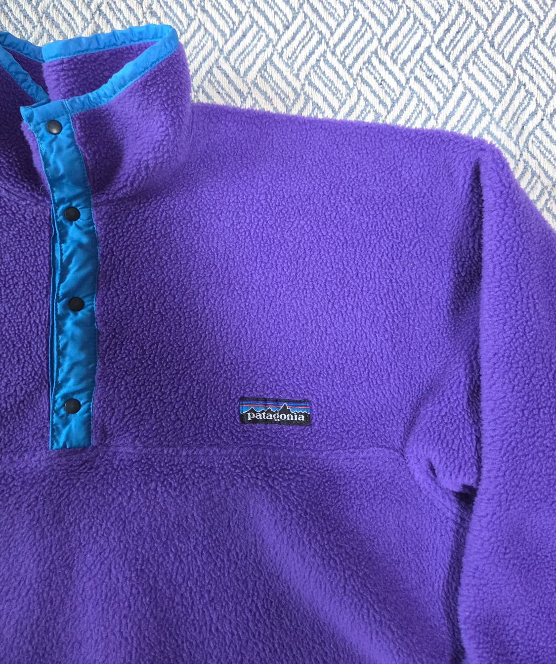 (L)파타고니아 80s Usa 빈티지퍼플 신칠라 플리스 자켓 상품이미지2
