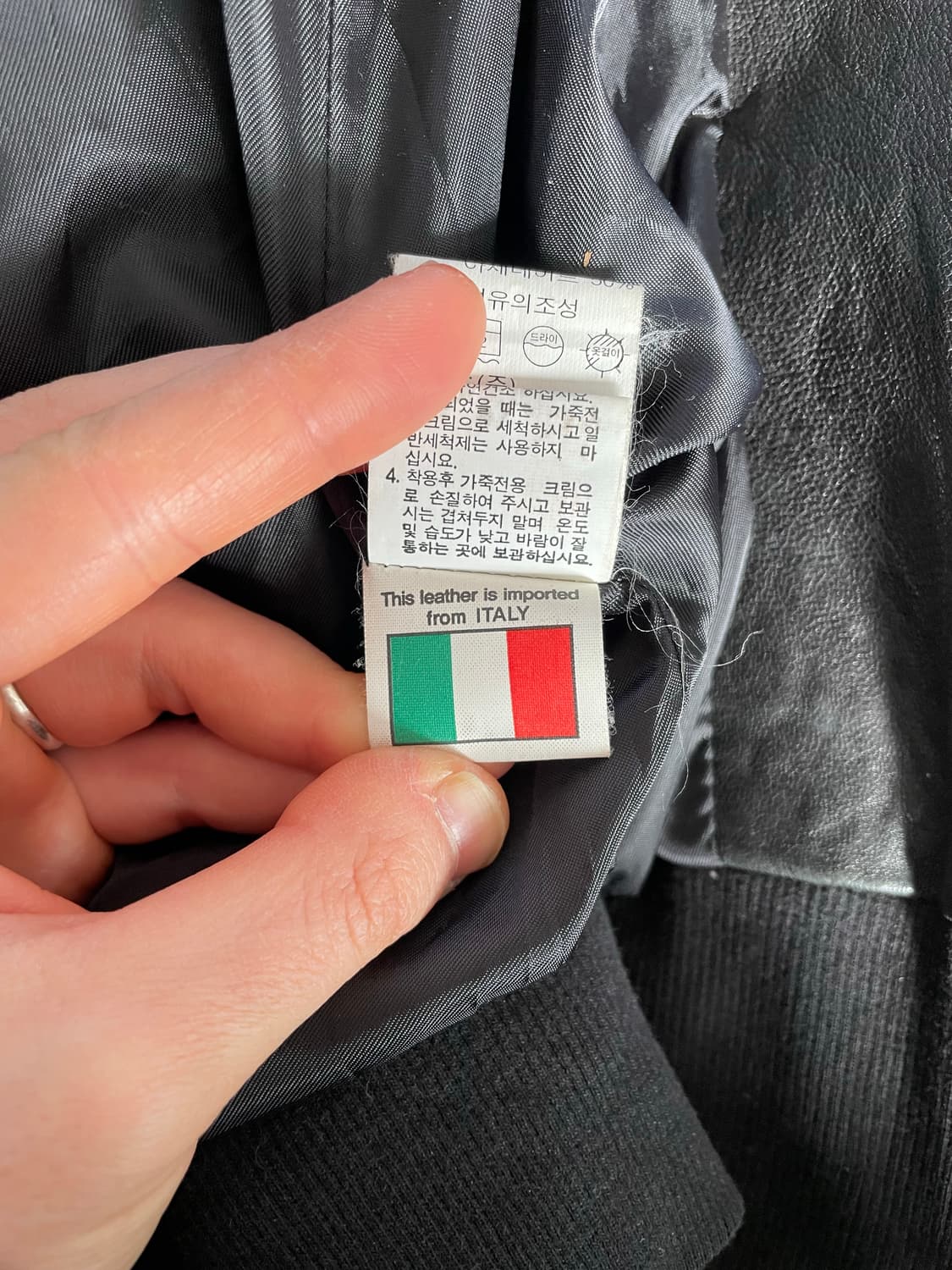 쉽스킨 후디드 레더 자켓 상품이미지9