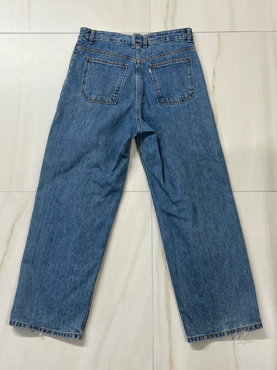 [M] 유스 스트럭쳐 와이드 데님 팬츠 상품이미지2