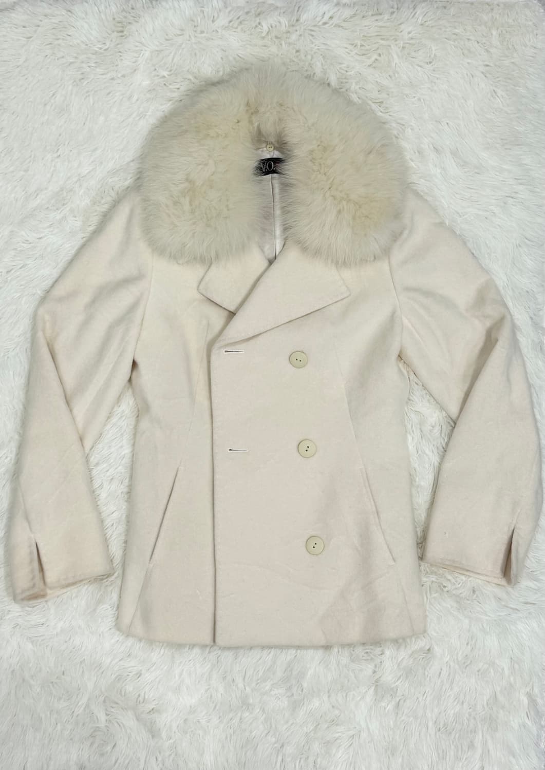 아이보리 갸루 코트 핀터깔 상품이미지1