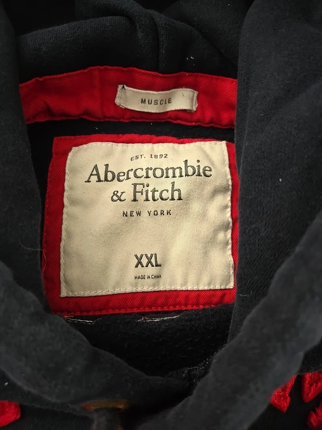 아베크롬비 앤 피치 빅로고 패치 후드티 상품이미지3