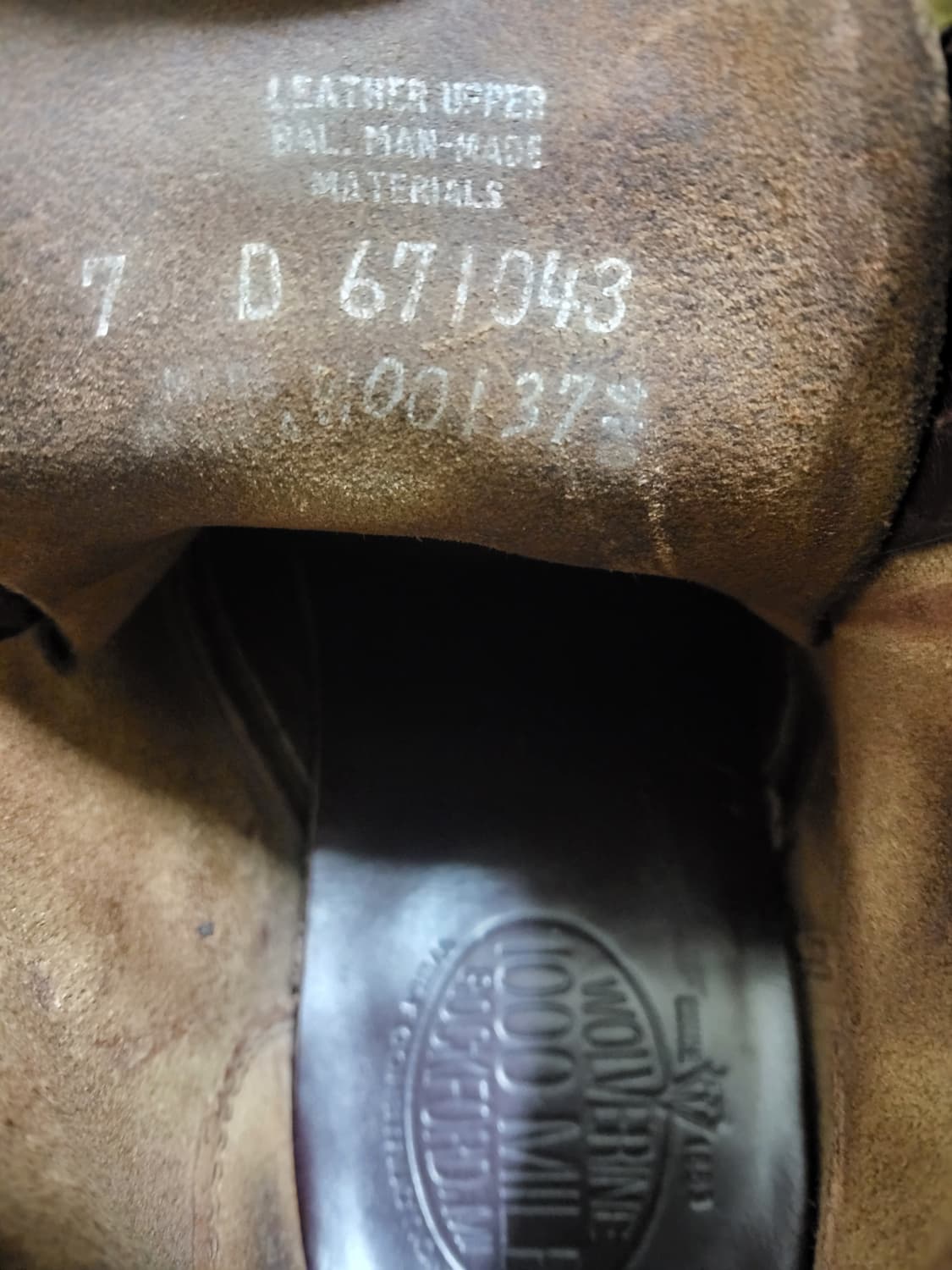 울버린1000마일 러스트컬러 250사이즈  상품이미지2