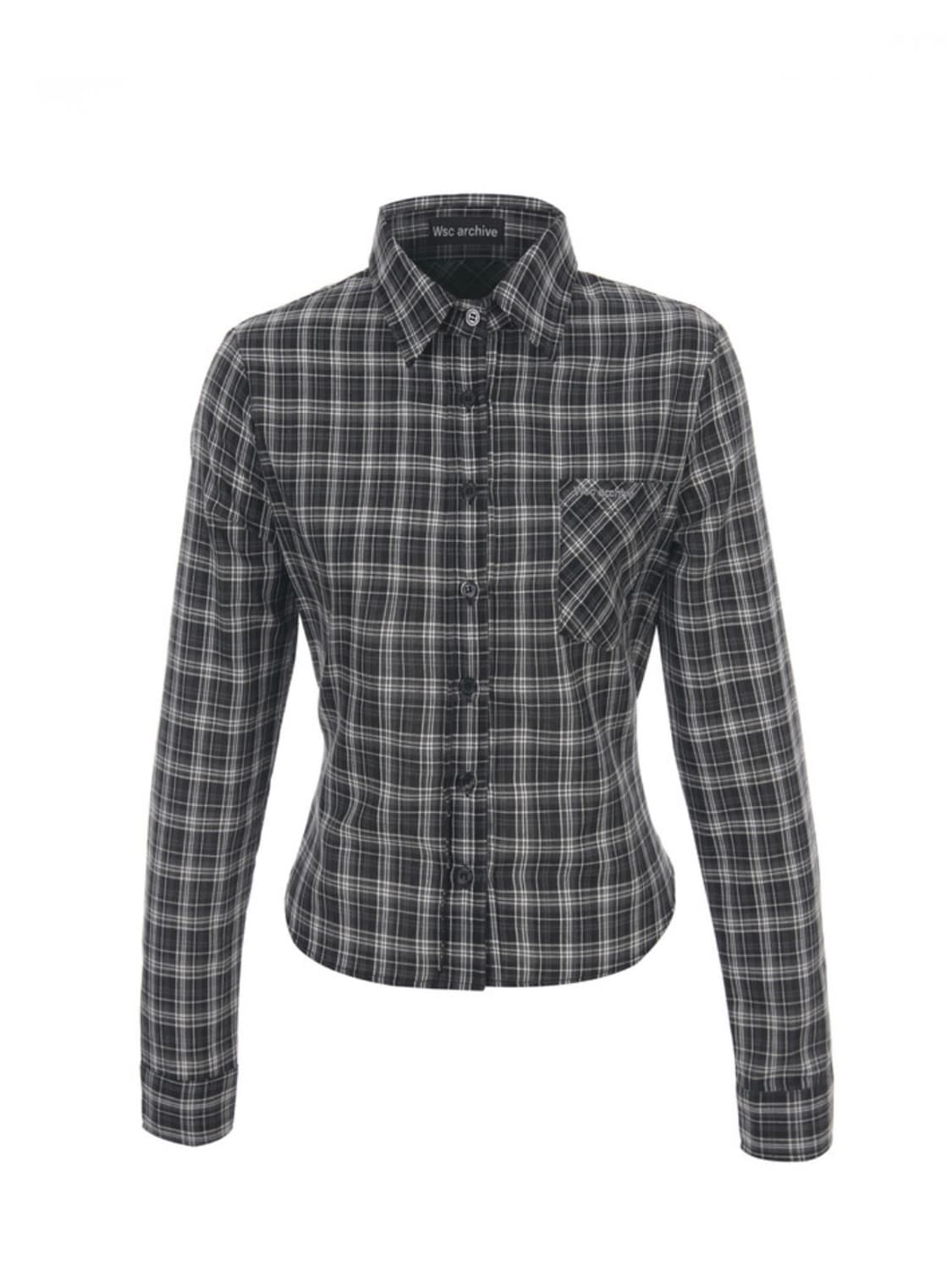 Wsc archive Check tied shirt 셔츠 상품이미지1