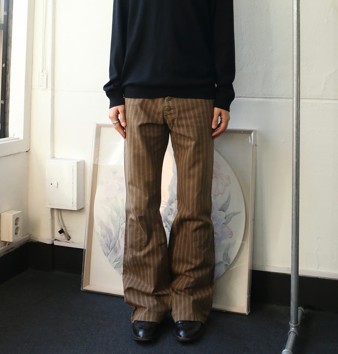 토네이도 마트 스트라이프 벨바텀 팬츠  상품이미지1