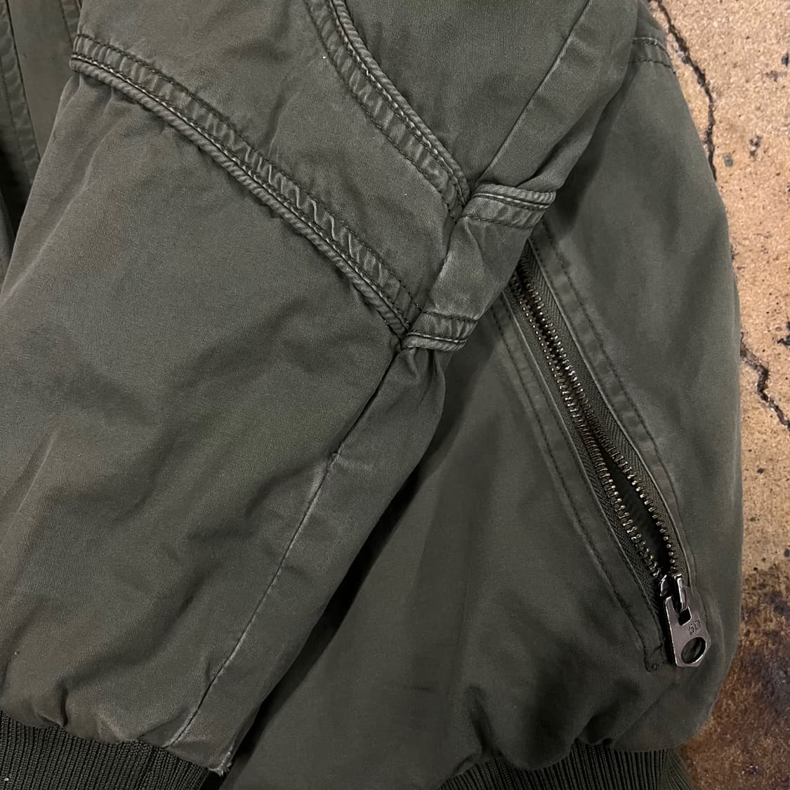 [정품/L] 캠프5 카키색 MA-1 스타일 점퍼 b19 상품이미지8