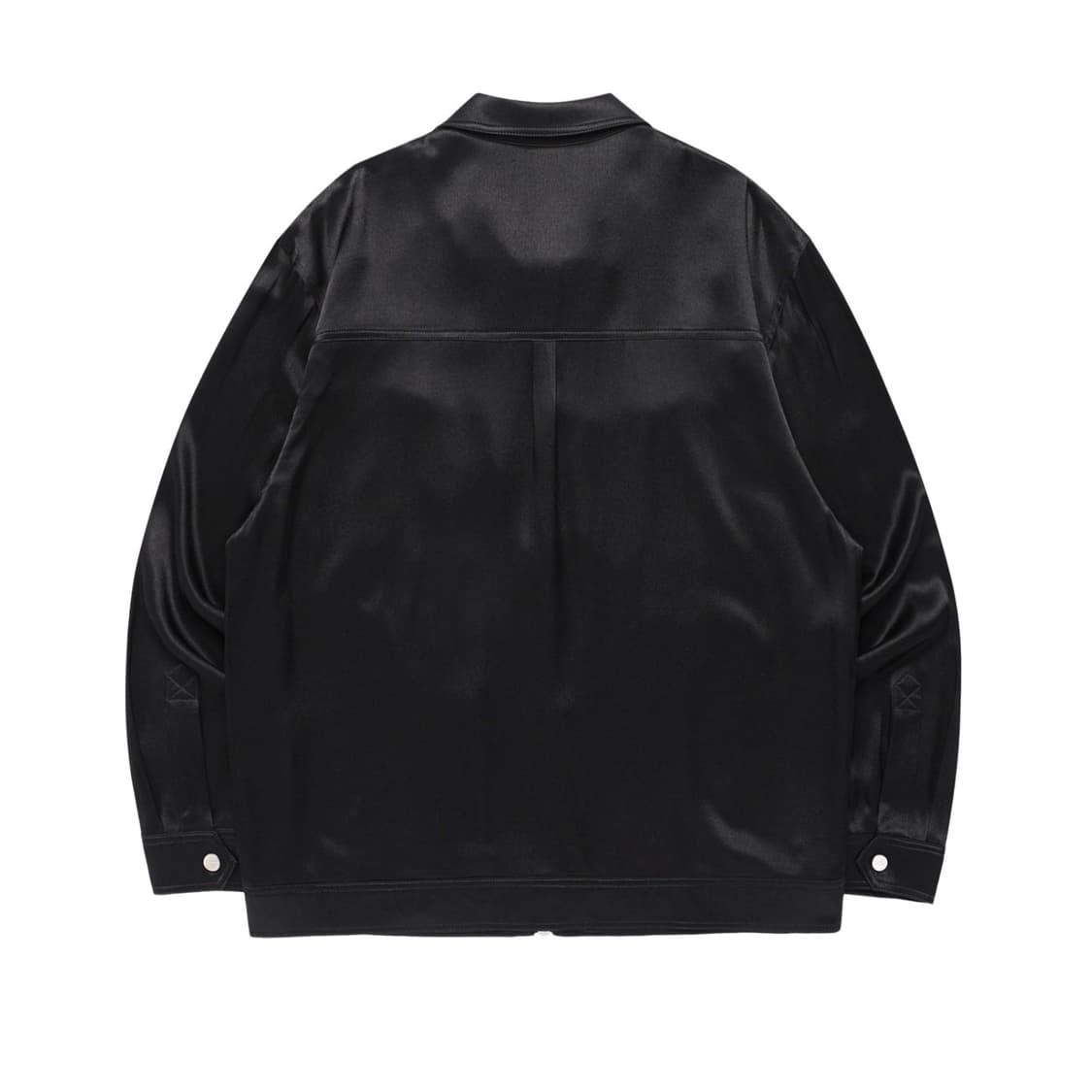 더바이닐하우스 SATIN COLLAR SINGLE JACKET BLACK 상품이미지2