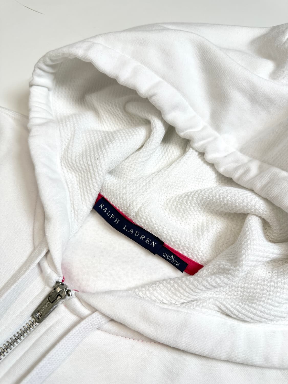 폴로 랄프로렌 빅포니 화이트 후드집업(M) 상품이미지4