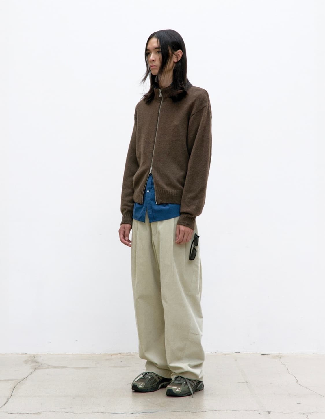 (새상품) 쿠어 알파카 블렌드 니트집업 스웨터 상품이미지4